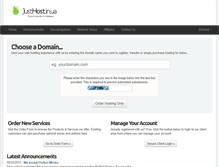 Tablet Screenshot of cp.justhost.in.ua